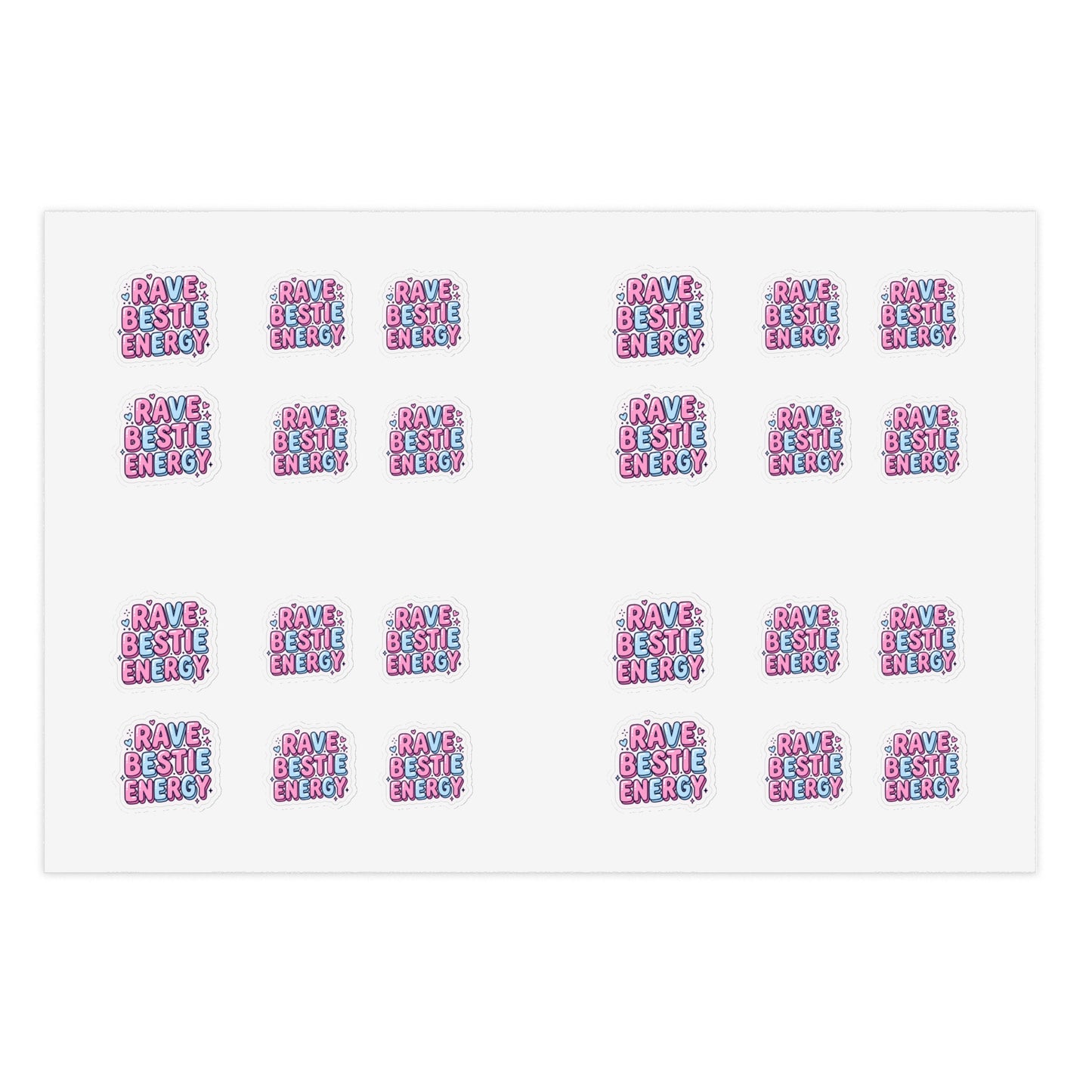 'Have Bestie Energy' Cute Girlfriend Friendship Trading Sticker sheet