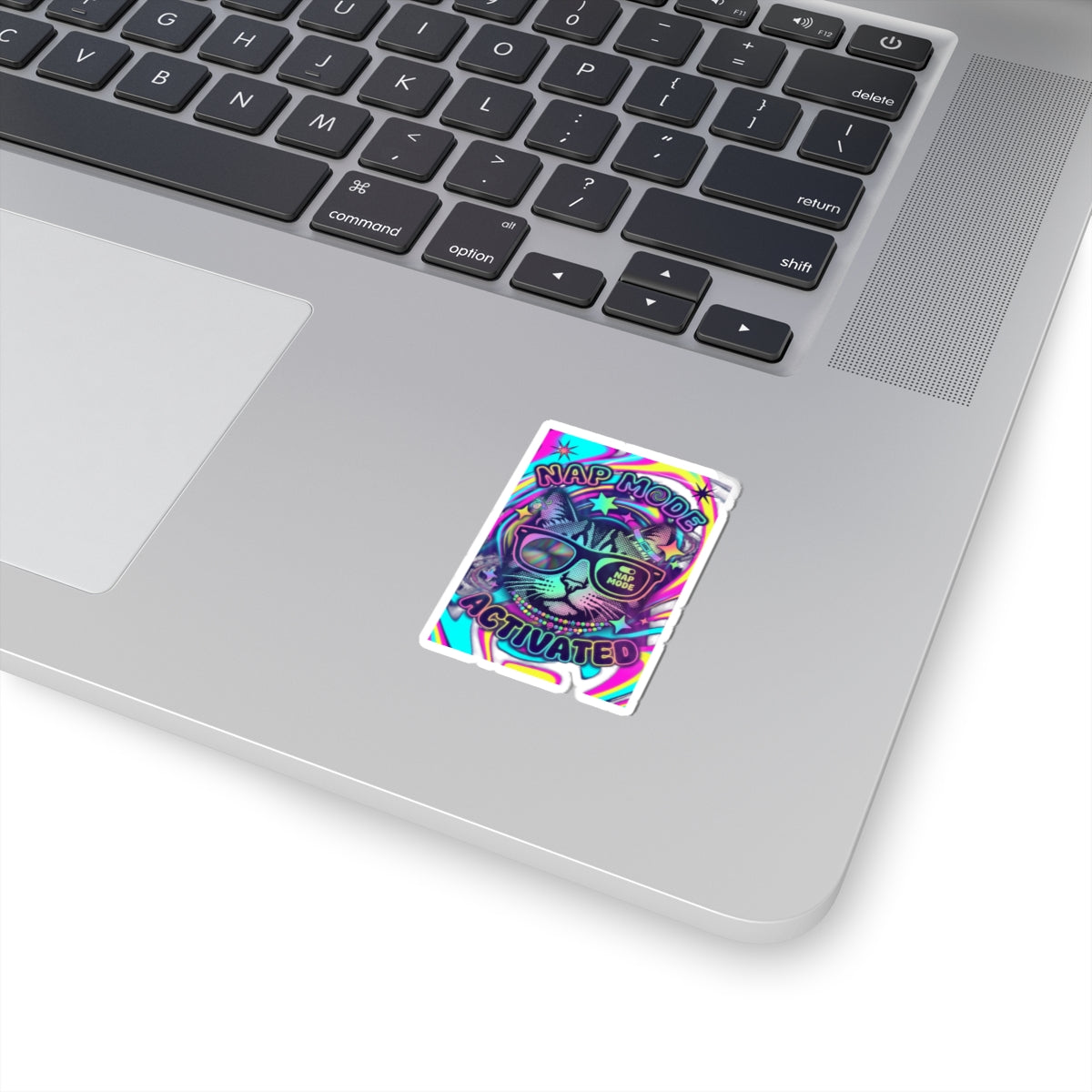 Nap Mode Activated Cat — Psychedelic Vinyl Sticker