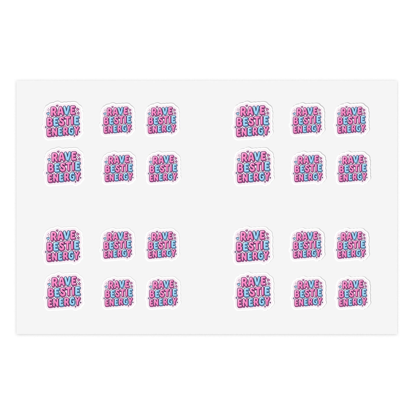 'Have Bestie Energy' Cute Girlfriend Friendship Trading Sticker sheet