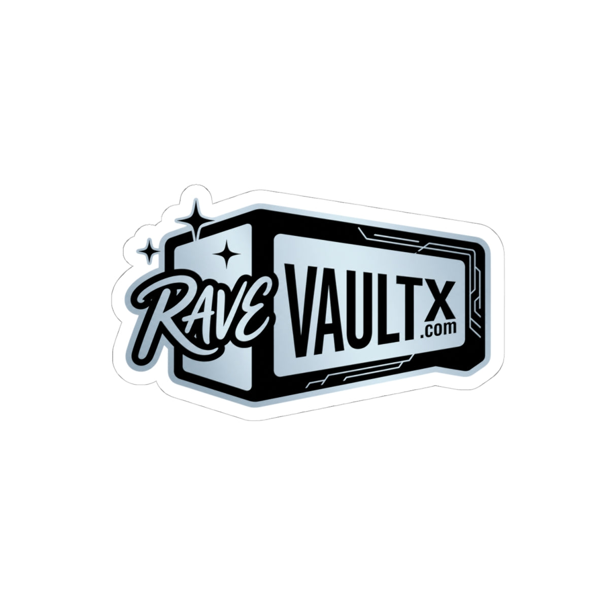 "RaveVaultx.com" Logo Sticker