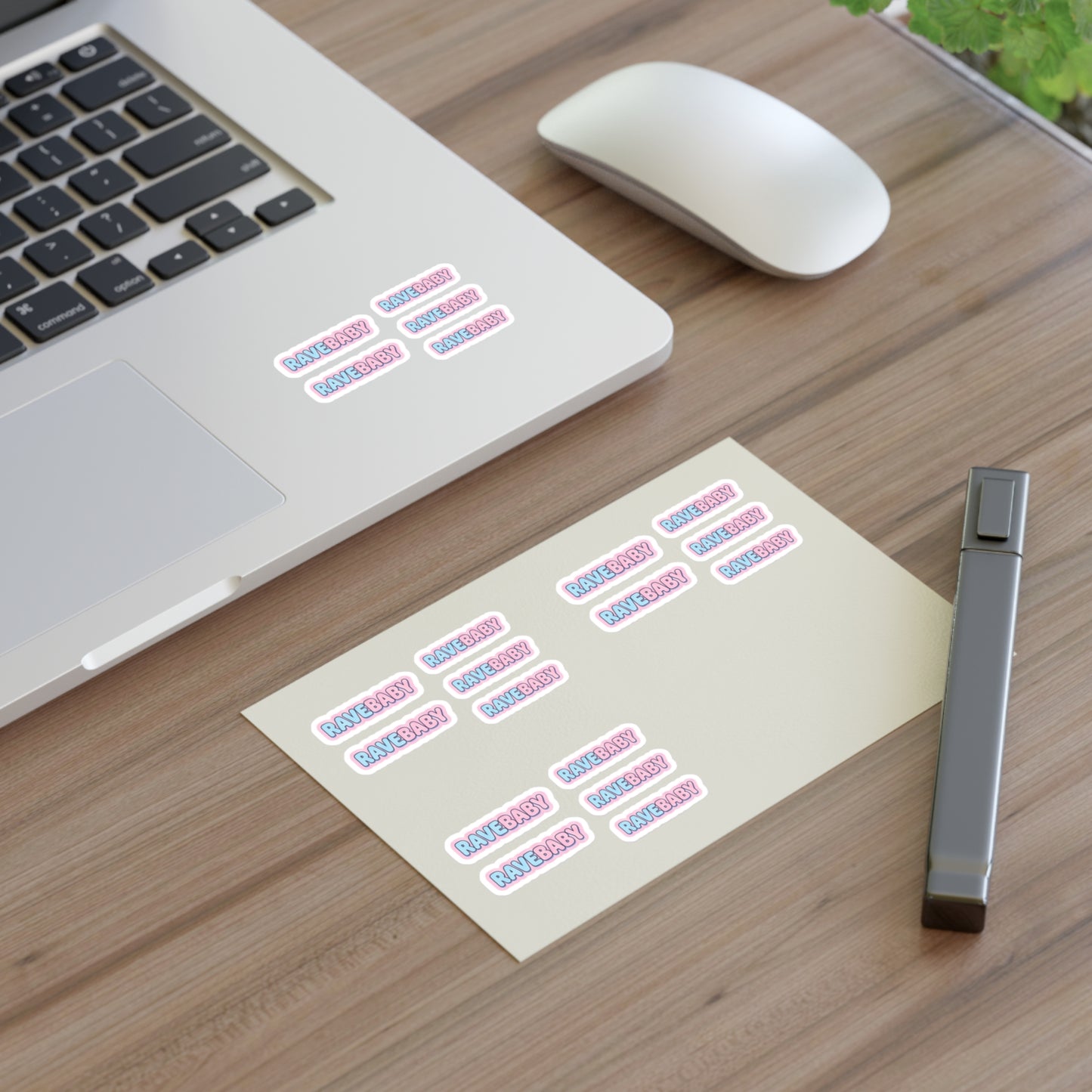 "Rave Baby" Pastel Trading Sticker Sheet