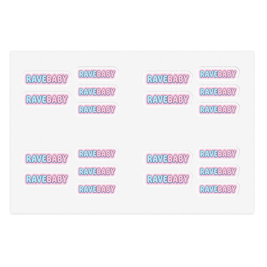 "Rave Baby" Pastel Trading Sticker Sheet