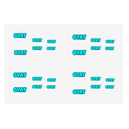 "GYAT" Trading Sticker Sheet