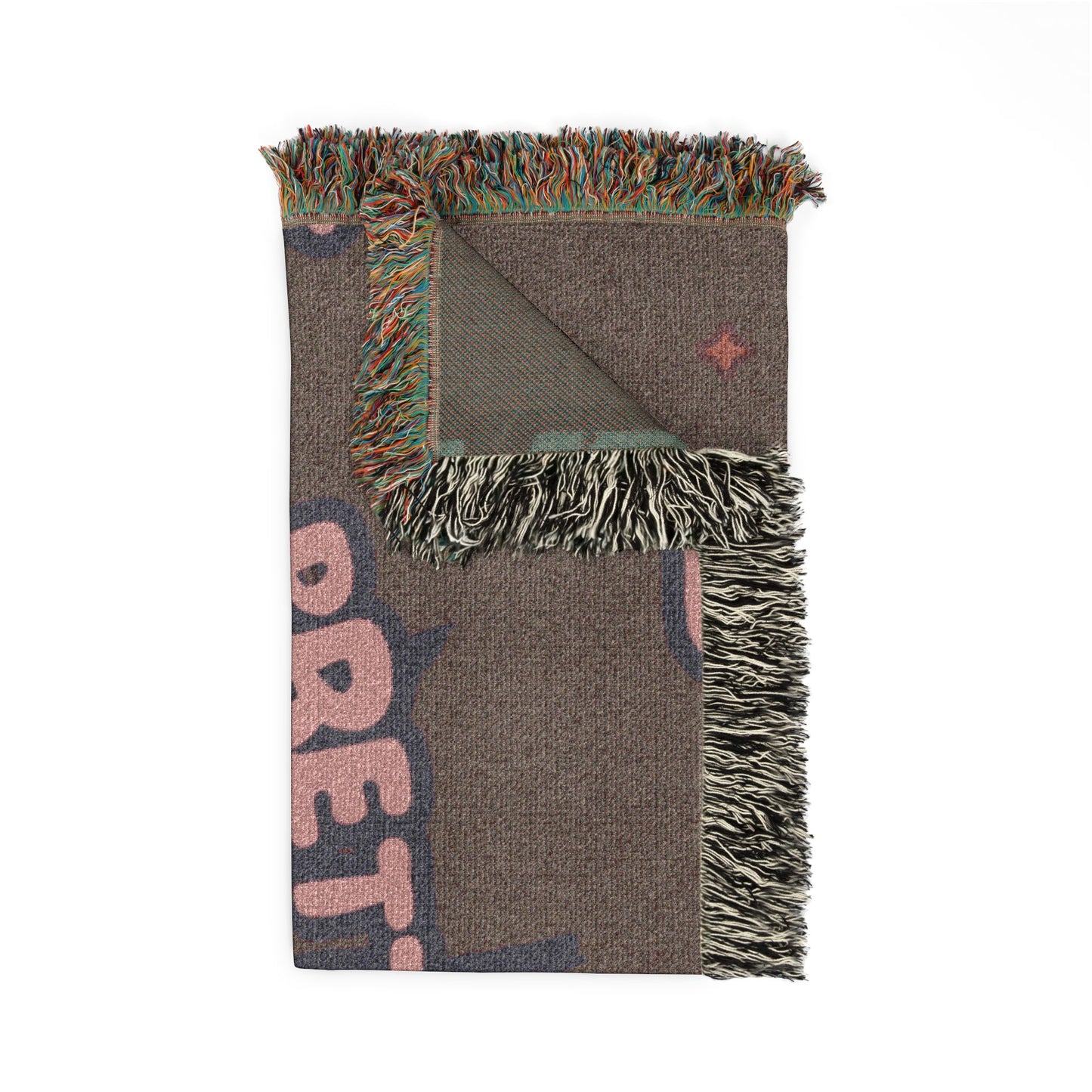 Woven Throw Blanket — "Pretty Little Bass Head"