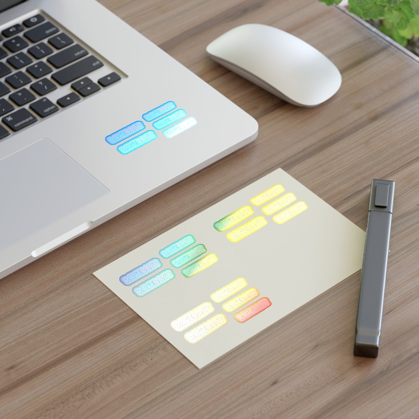 "Rave Baby" Pastel Trading Sticker Sheet