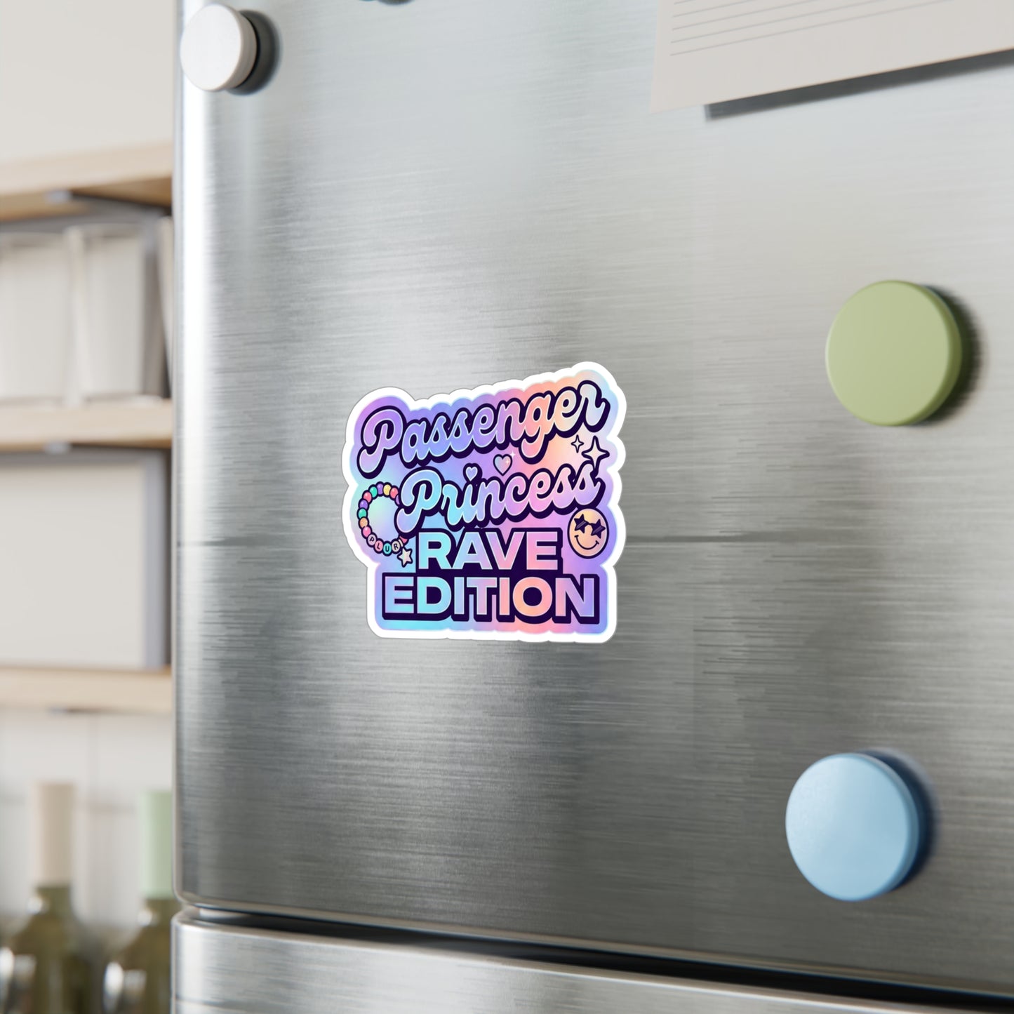 "Passenger Princess: Rave Edition" Cute Pastel Sticker