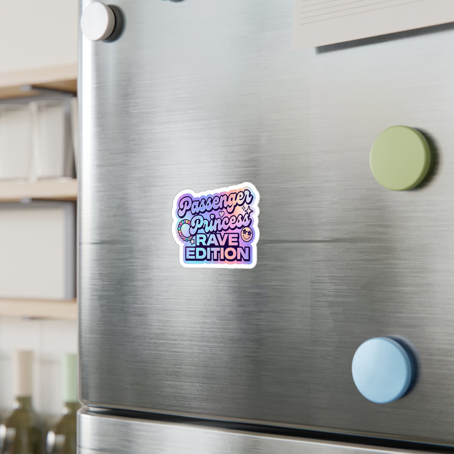 "Passenger Princess: Rave Edition" Cute Pastel Sticker