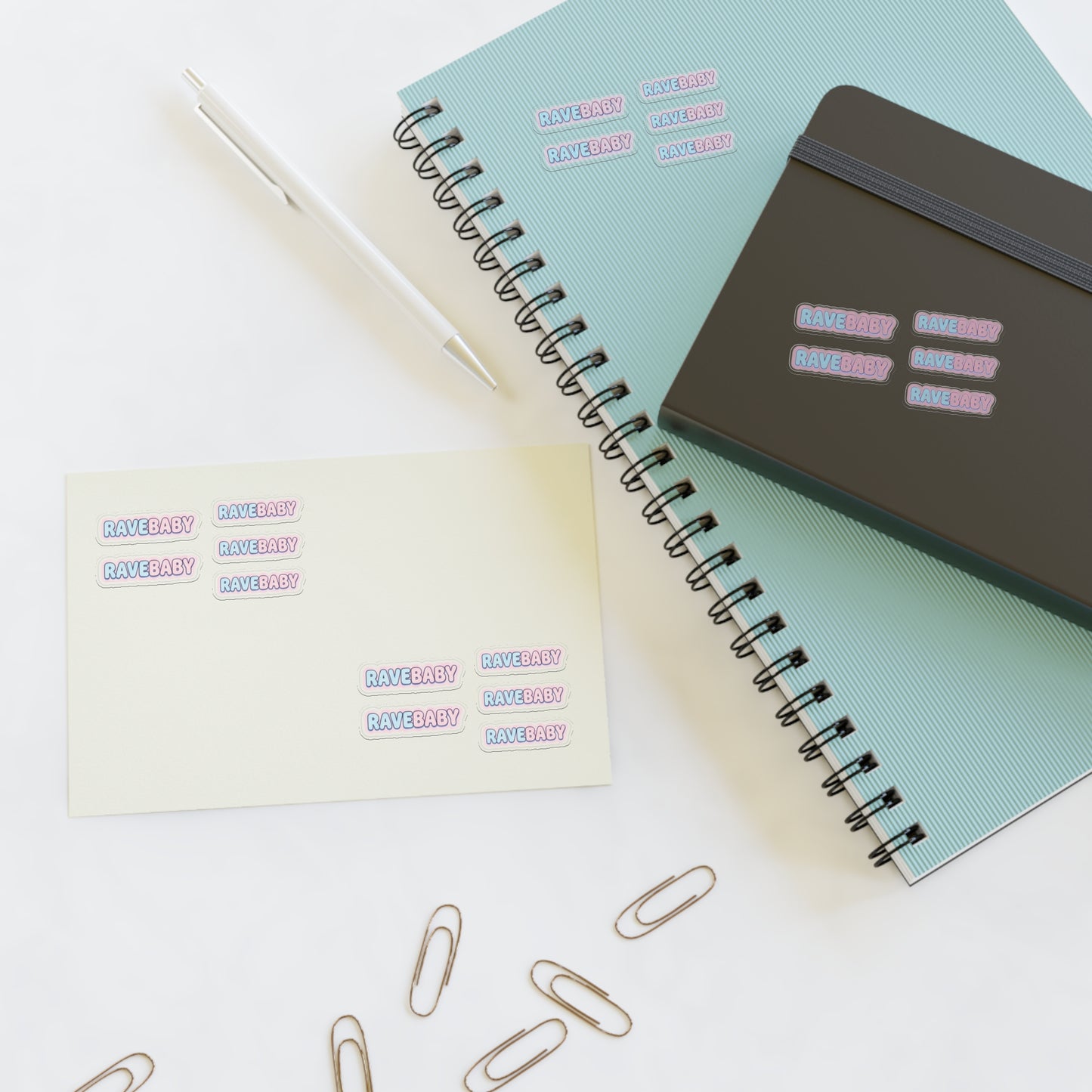 "Rave Baby" Pastel Trading Sticker Sheet