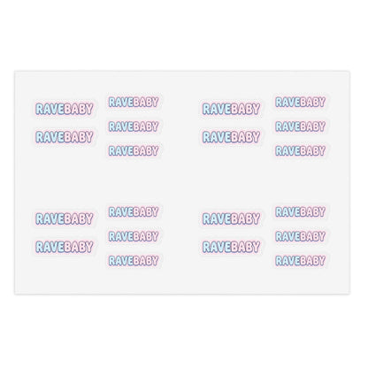 "Rave Baby" Pastel Trading Sticker Sheet